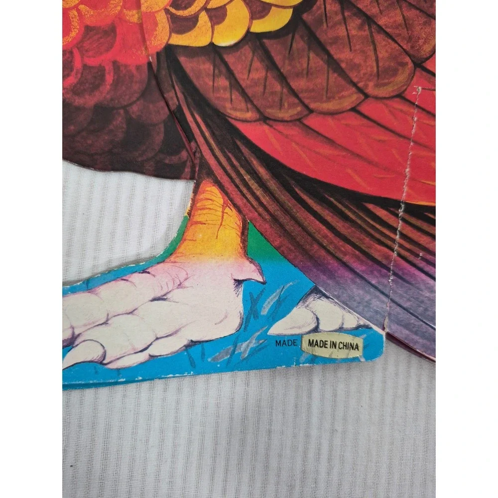 Vintage Thanksgiving Honeycomb Turkey Centerpieces Set of 2 Paper Decorations